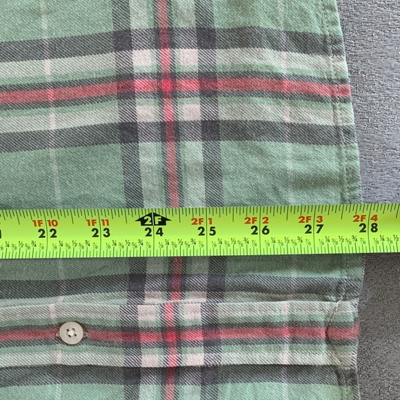 Ralph Lauren 100% Cotton Olive and Burgundy Plaid Shirt - Picture 15 of 15